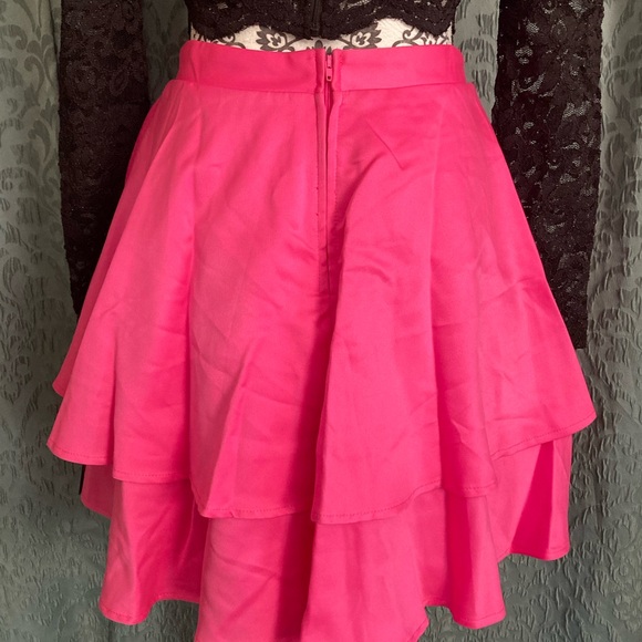 City Studio | NWT Juniors 2-PC Lace Long Sleeve Top & Satin Skirt Dress - Picture 7 of 14